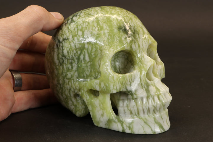 Serpentine Skull Carving TD269