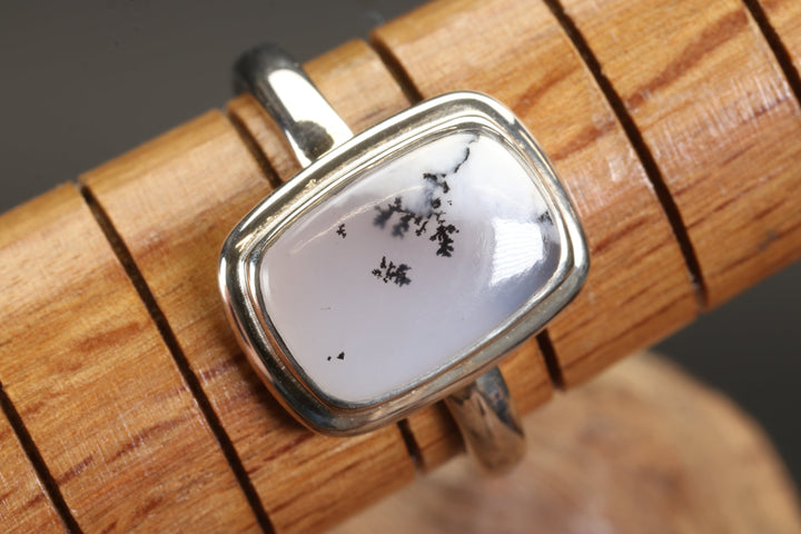 Dendritic Opal Ring Size 8