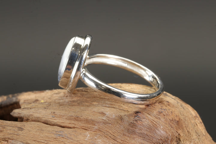 Dendritic Opal Ring Size 8