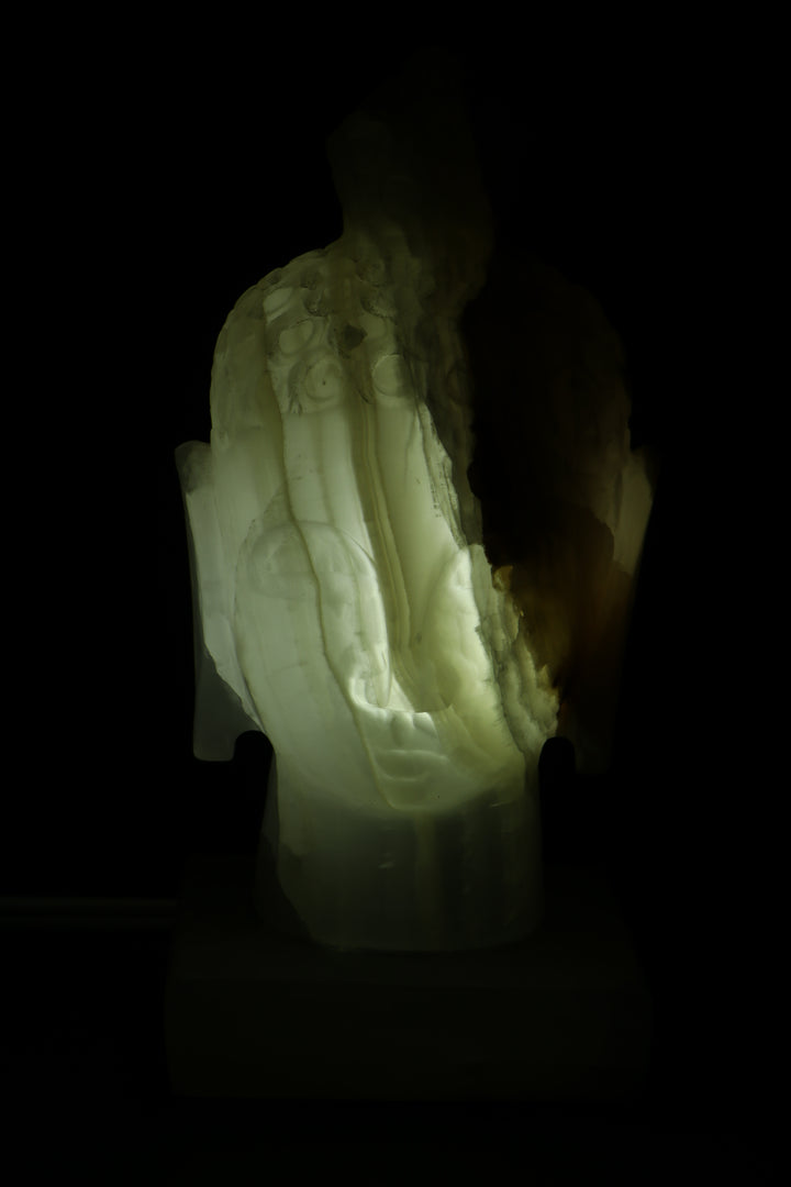 Onyx Buddha Head Lamp TD2995