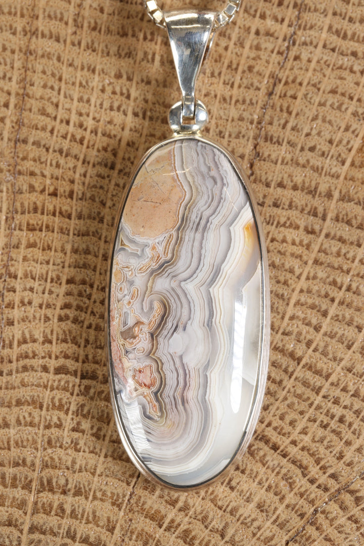 Crazy Lace Agate Pendant