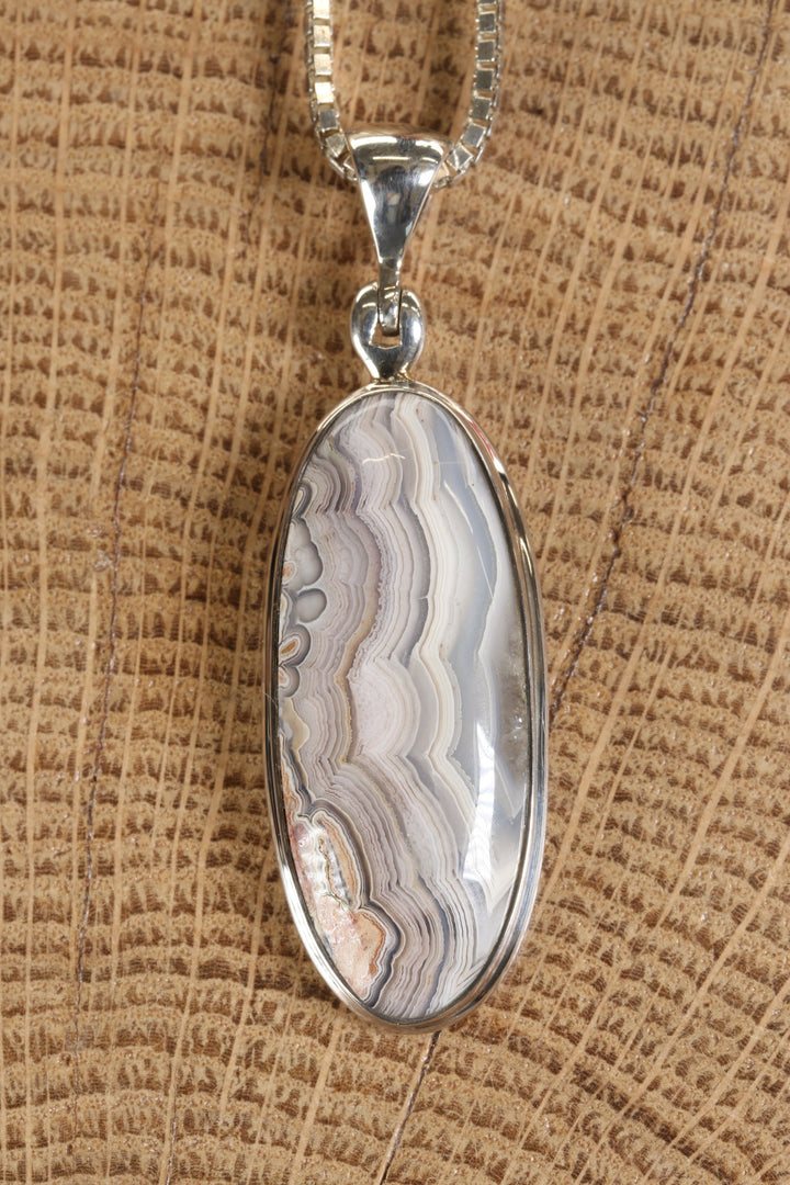 Crazy Lace Agate Pendant