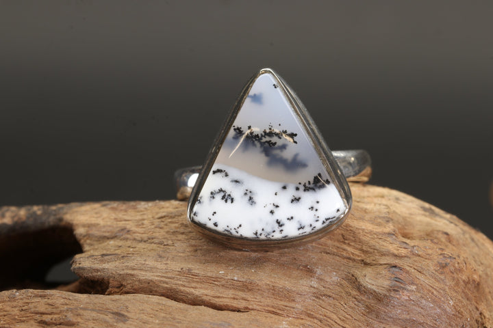 Dendritic Opal Ring Size 7