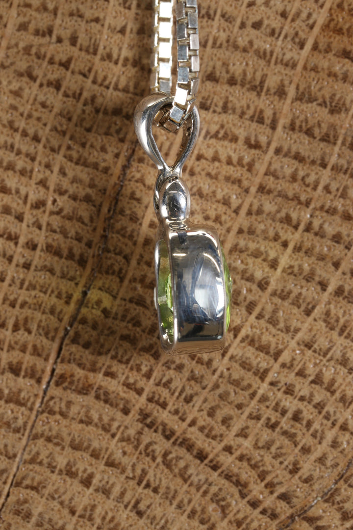 Faceted Peridot Pendant
