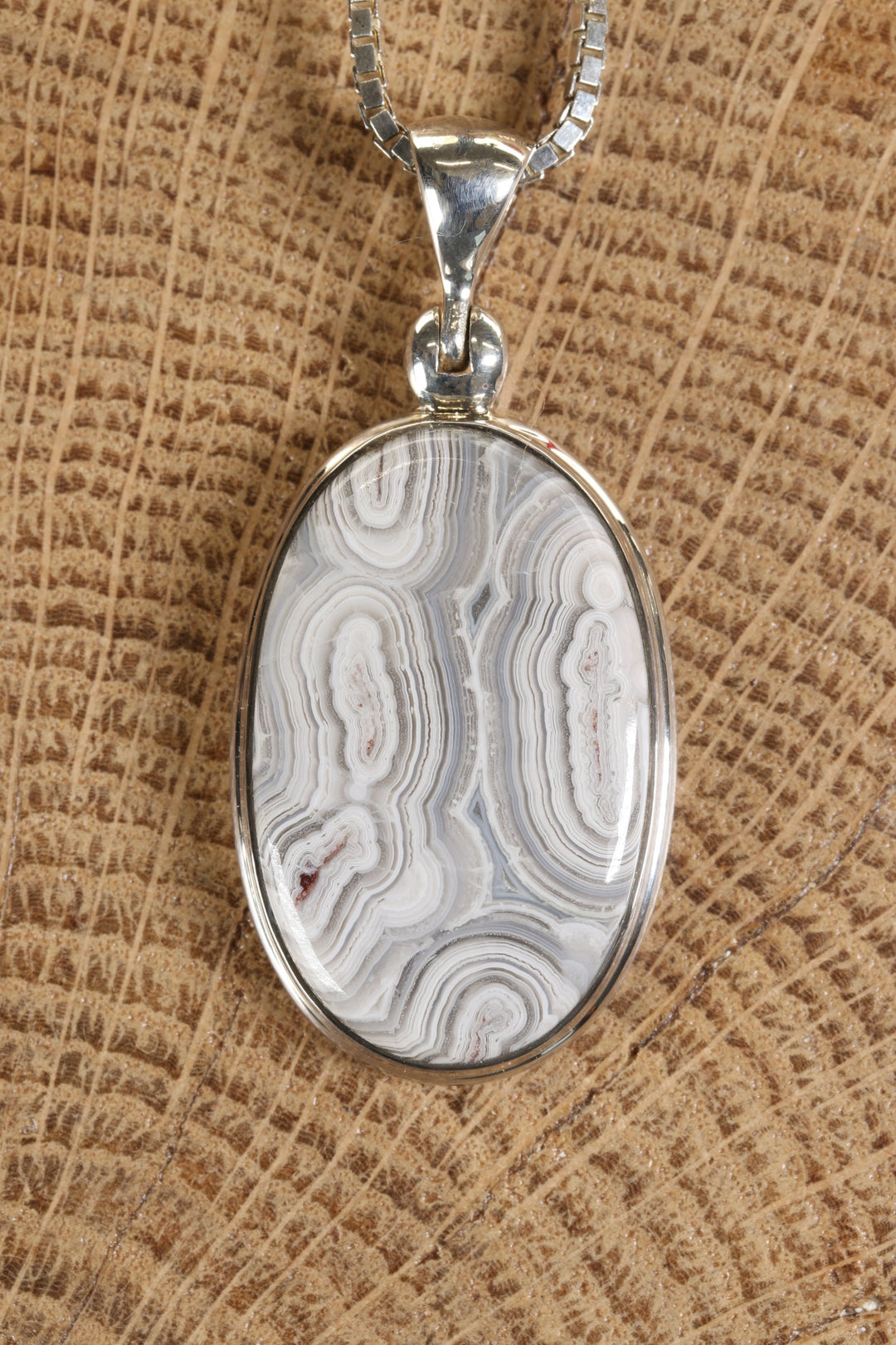 Crazy Lace Agate Pendant