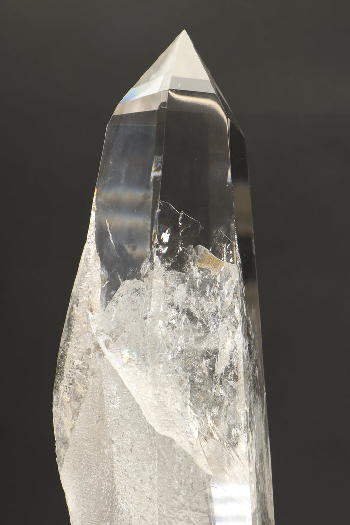 12" Polished Lemurian Quartz Crystal on Spinning Stand TD3750
