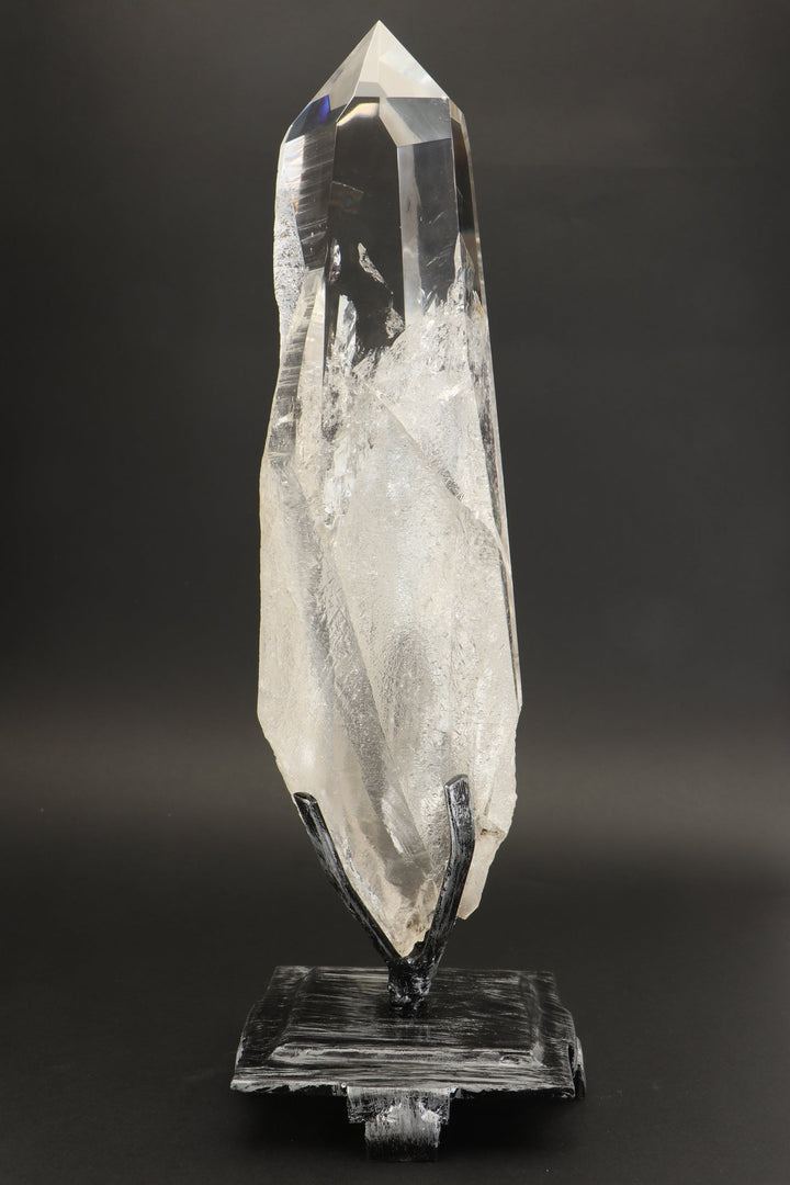 12" Polished Lemurian Quartz Crystal on Spinning Stand TD3750