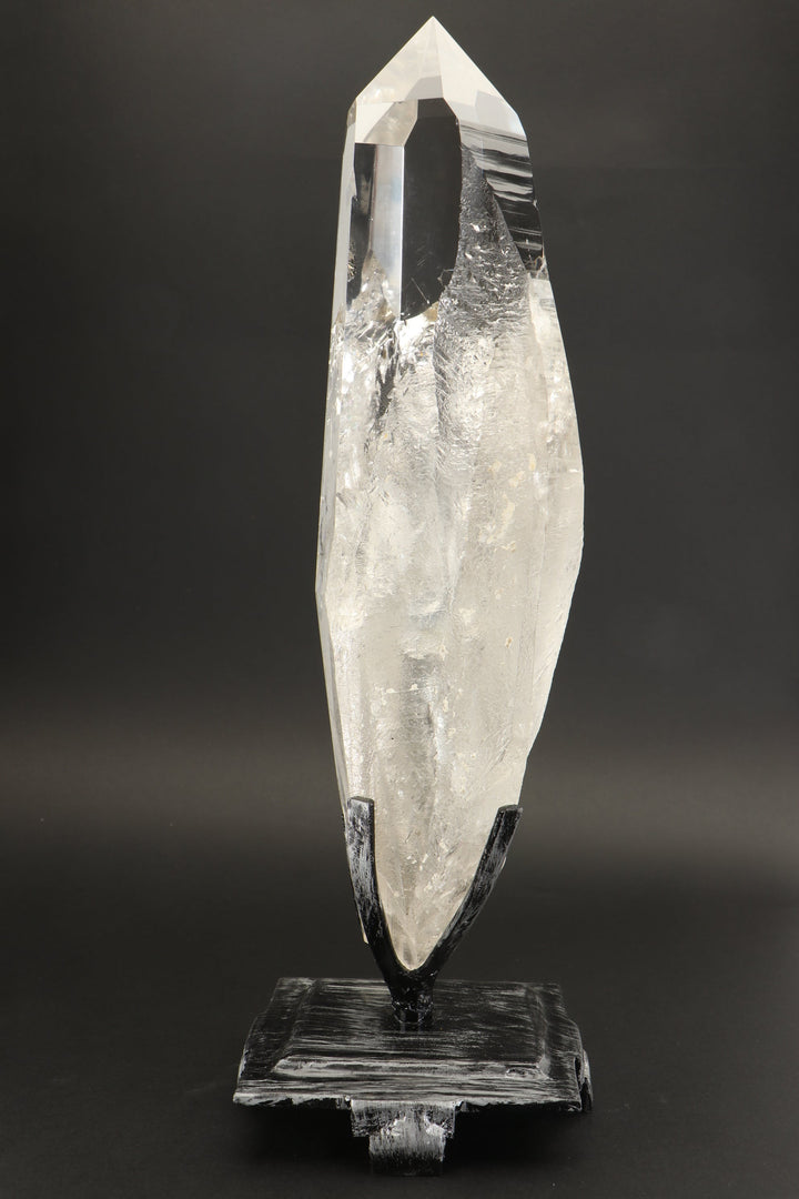 12" Polished Lemurian Quartz Crystal on Spinning Stand TD3750