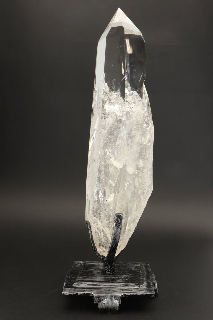 12" Polished Lemurian Quartz Crystal on Spinning Stand TD3750
