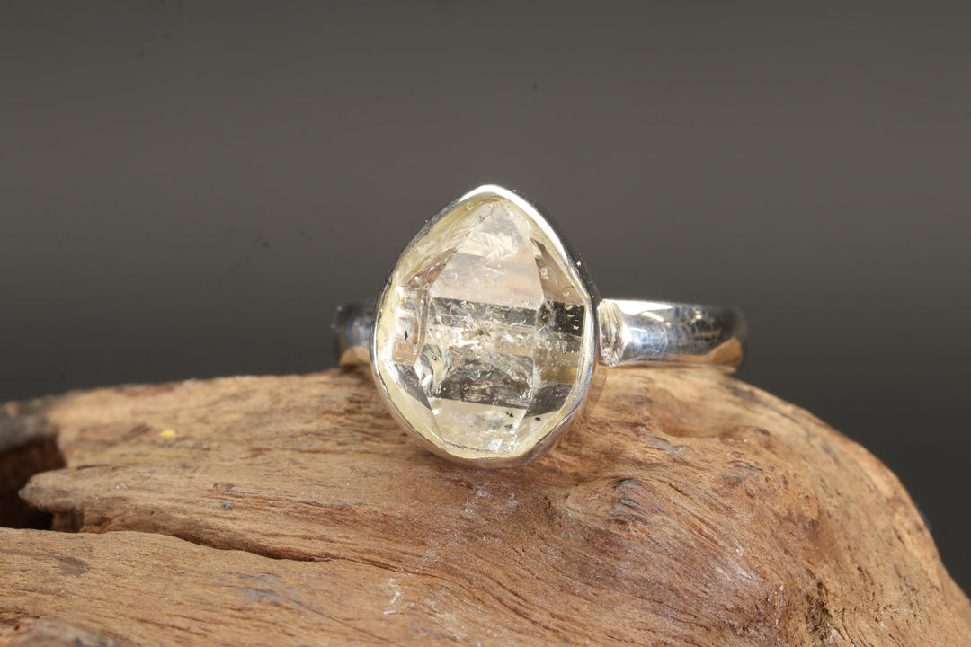 Herkimer Diamond Ring Size 8