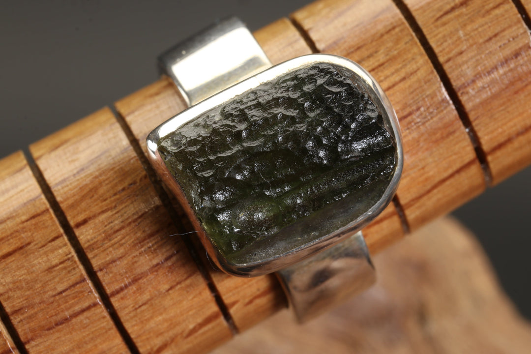 Moldavite Ring Size 9