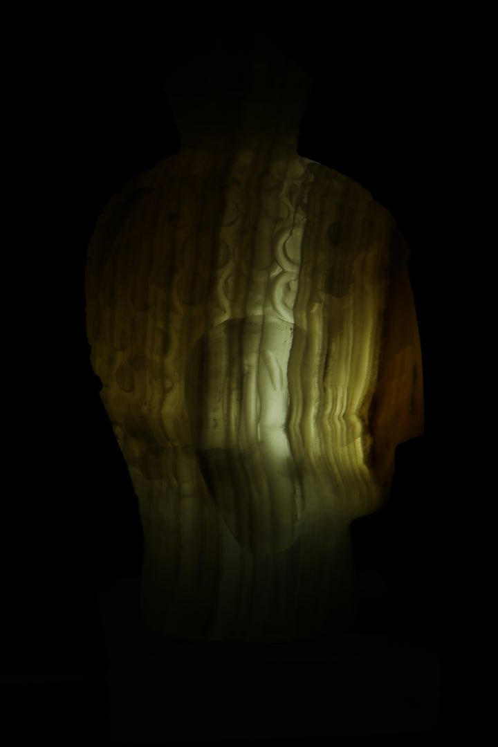 Onyx Buddha Head Lamp TD785