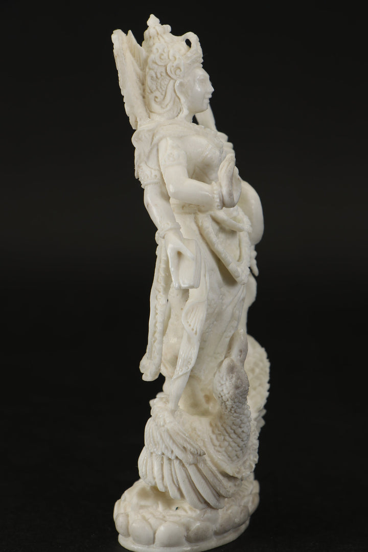 Saraswati Water Buffalo Bone Carving TD802