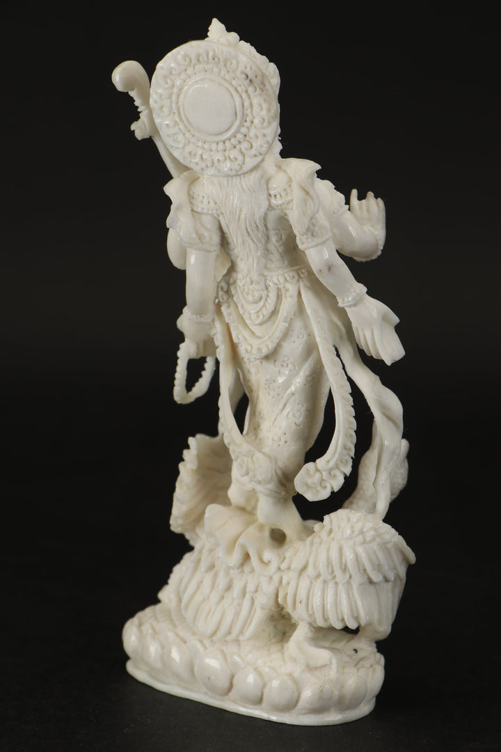 Saraswati Water Buffalo Bone Carving TD802