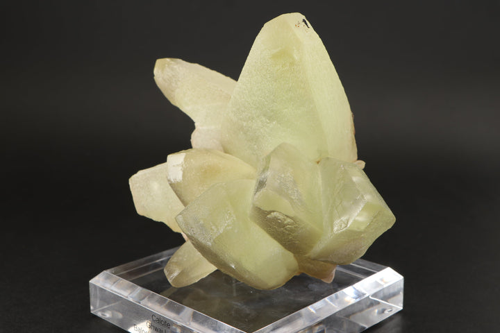 Green Calcite Specimen on Acrylic Base TF1408