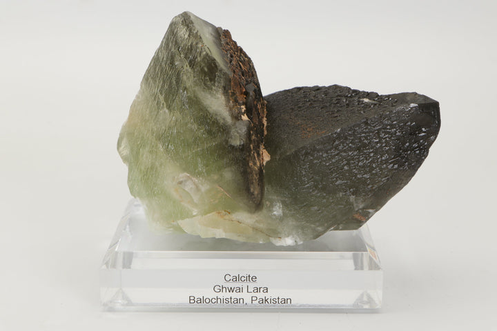 Green Calcite Specimen on Acrylic Base TF1412