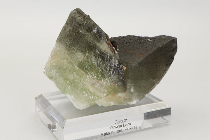 Green Calcite Specimen on Acrylic Base TF1412