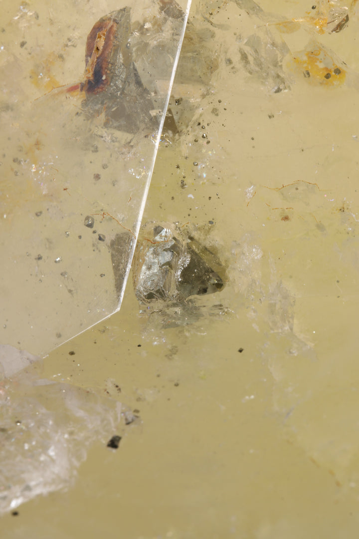 6" Pyrite in Quartz Tower TU2015