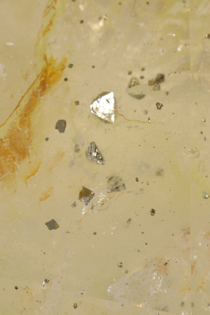 6" Pyrite in Quartz Tower TU2015