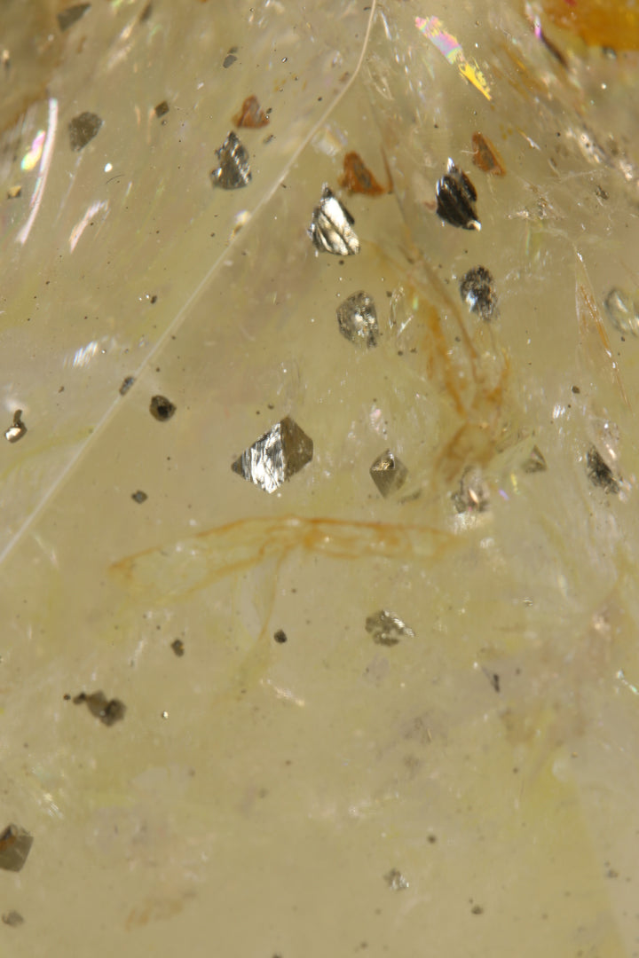6" Pyrite in Quartz Tower TU2015