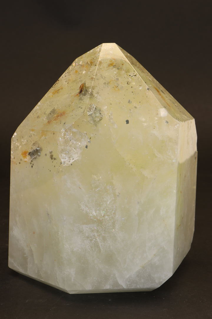 6" Pyrite in Quartz Tower TU2015