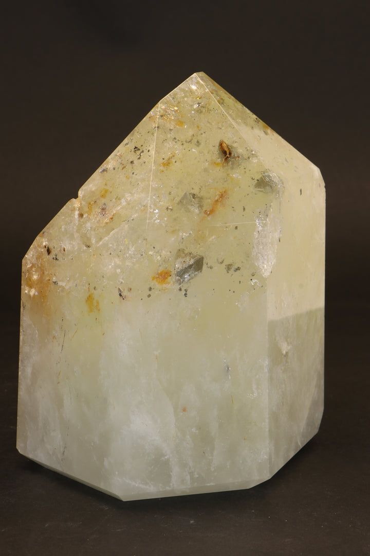 6" Pyrite in Quartz Tower TU2015