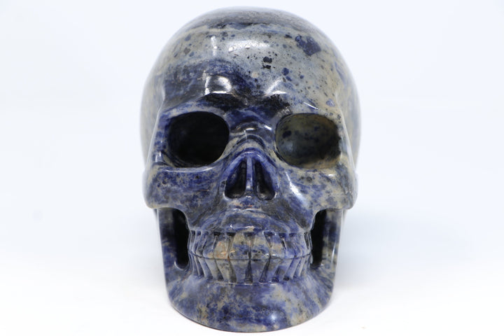 Sodalite Skull Carving TU2210