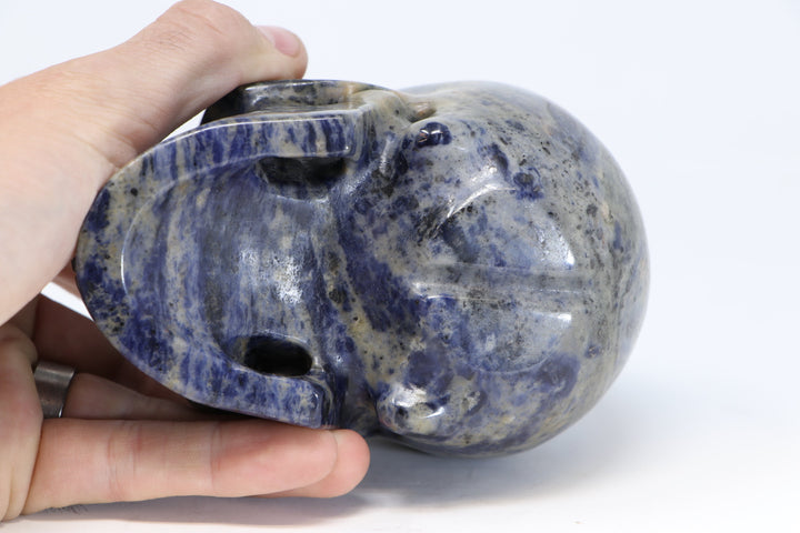 Sodalite Skull Carving TU2210