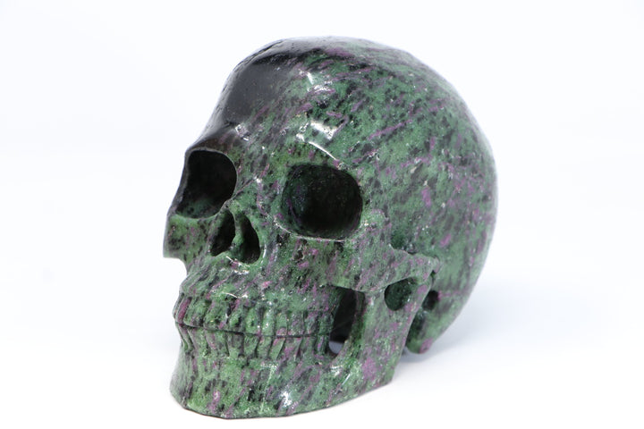 Ruby Zoisite Skull Carving TU2365