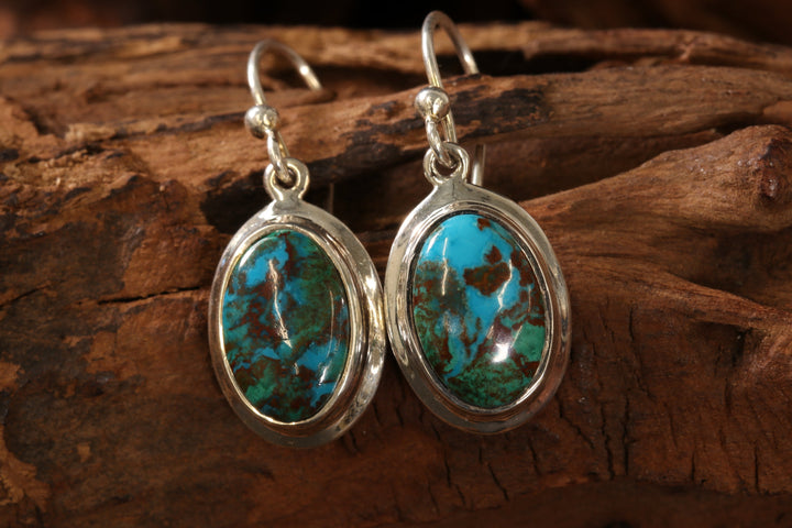 Chrysocolla Malachite Earrings DS1908