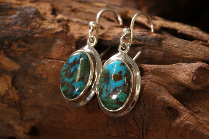 Chrysocolla Malachite Earrings DS1908