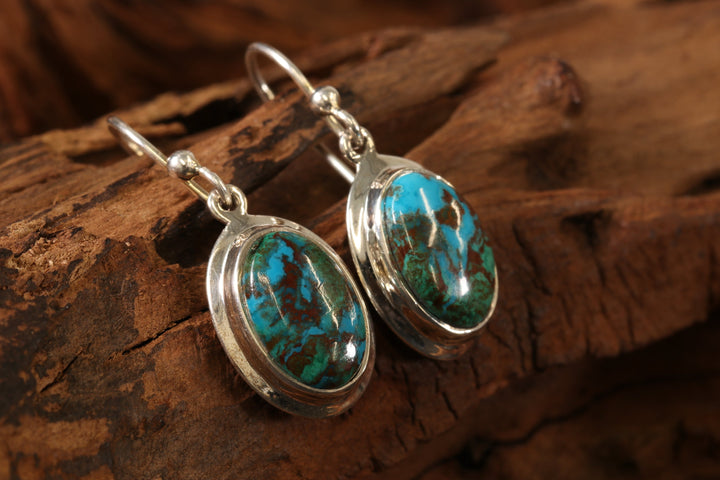 Chrysocolla Malachite Earrings DS1908