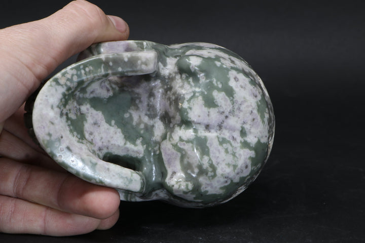 Peace Jasper Skull TU3016