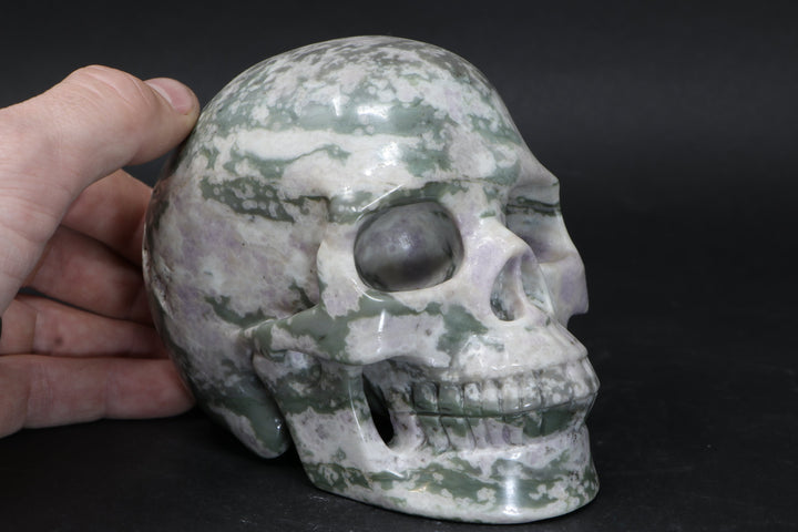 Peace Jasper Skull TU3016