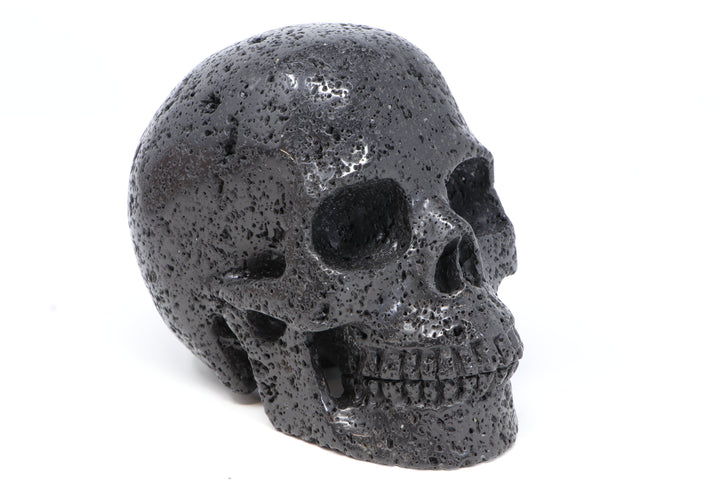 Lava Stone (Scoria) Skull Carving TU3029