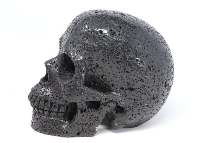 Lava Stone (Scoria) Skull Carving TU3029