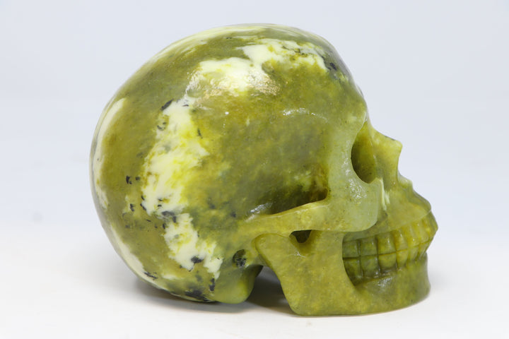 5" Serpentine Crystal Skull TU306