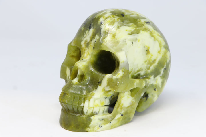 5" Serpentine Crystal Skull TU306