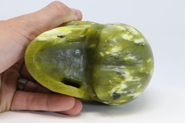 5" Serpentine Crystal Skull TU306