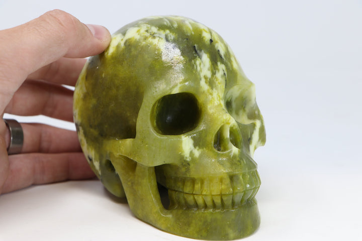 5" Serpentine Crystal Skull TU306