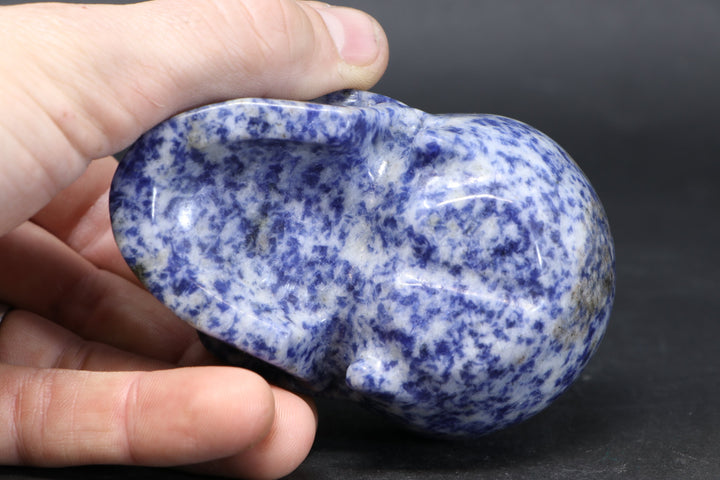 3.5" Sodalite Skull Carving TU3786
