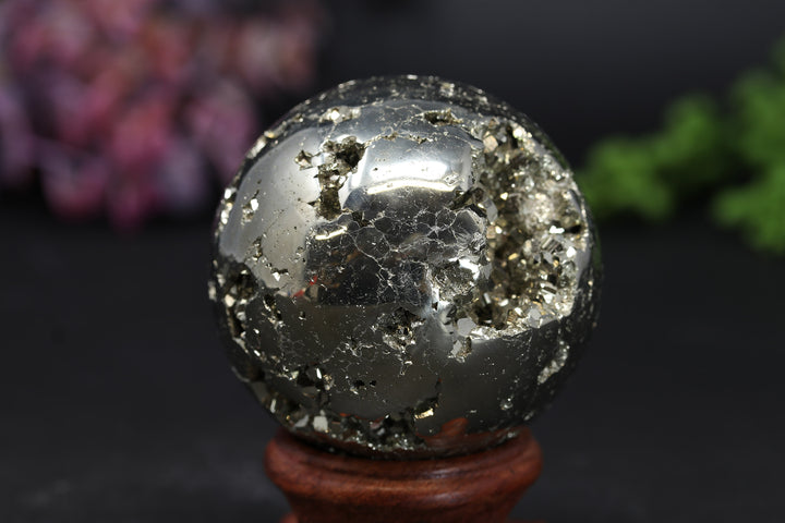 2.1" Peruvian Pyrite Sphere TV190