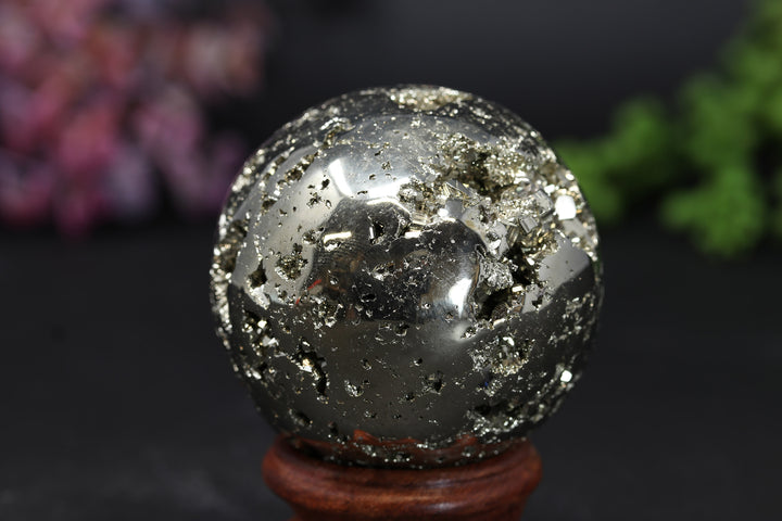 2.1" Peruvian Pyrite Sphere TV196