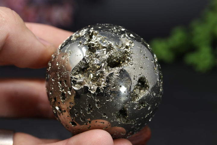 2.1" Peruvian Pyrite Sphere TV196