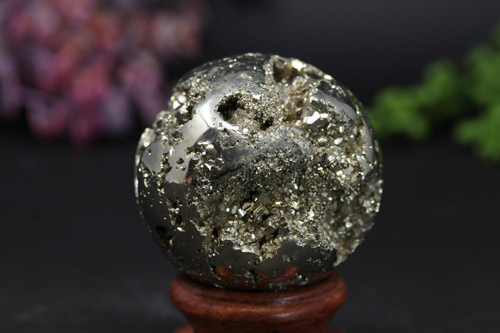 2.1" Peruvian Pyrite Sphere TV202