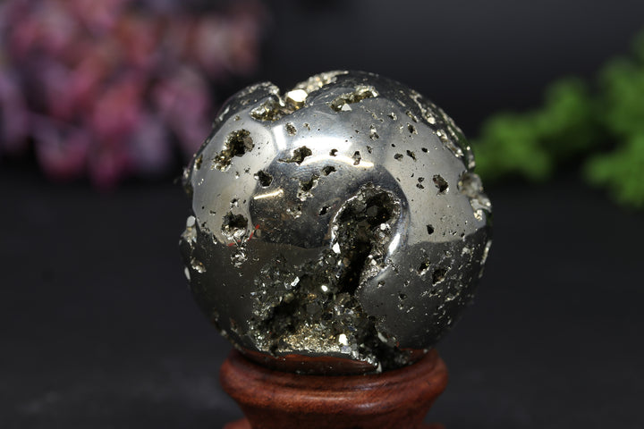 2.1" Peruvian Pyrite Sphere TV202