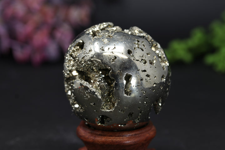 2.1" Peruvian Pyrite Sphere TV202