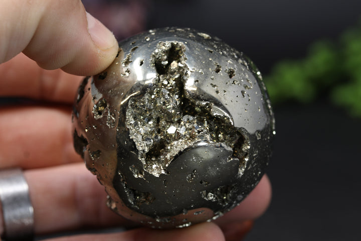 2.1" Peruvian Pyrite Sphere TV202