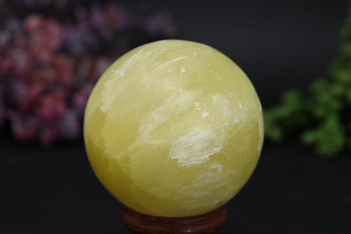 2.5" Pakistan Yellow Calcite Sphere TV32