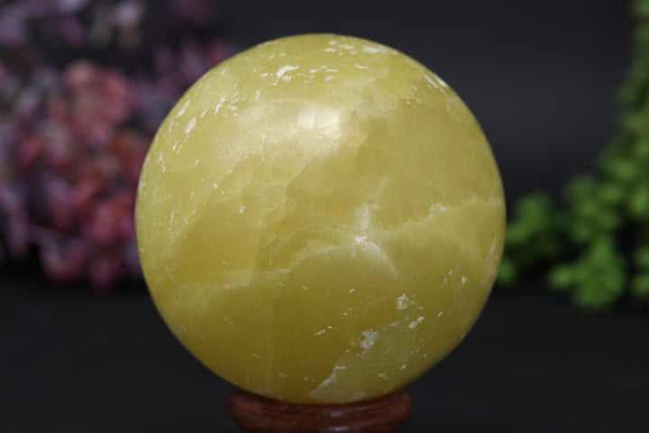 3" Pakistan Yellow Calcite Sphere TV53